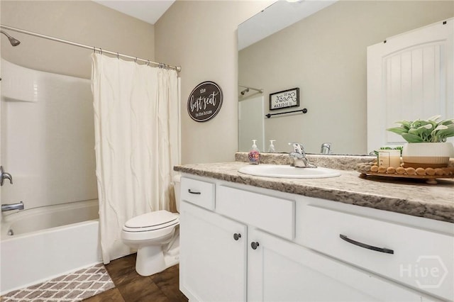 374 Bobwhite Trl NE, Ludowici, GA 31316 - full bathroom with toilet, shower / tub combo, and vanity