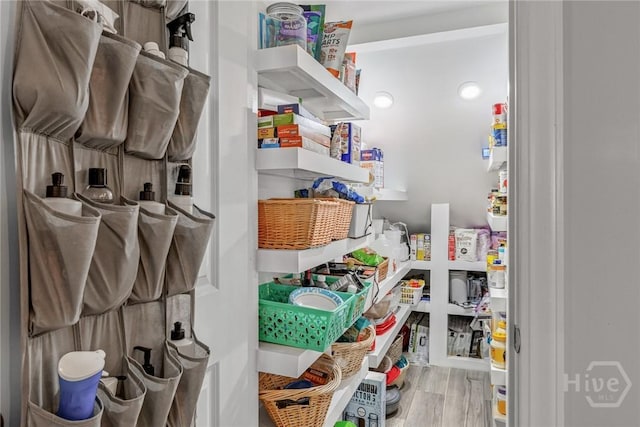 view of storage area