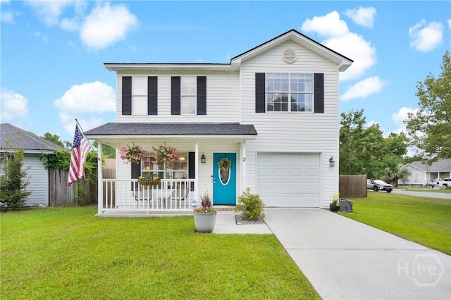 2 Mclaughlin Ct, Savannah, GA 31419 - traditional-style house featuring a porch, driveway, and a garage