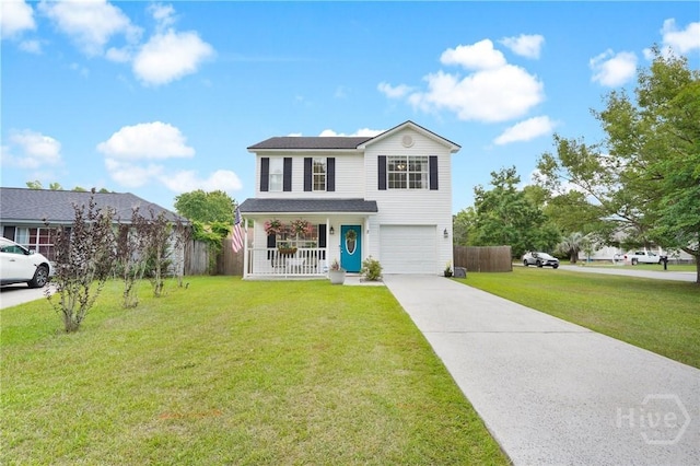 2 Mclaughlin Ct, Savannah, GA 31419 - traditional-style home with covered porch, a garage, and driveway