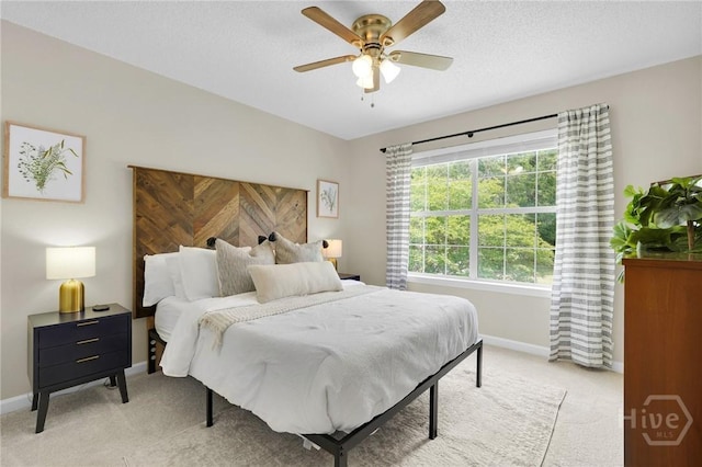2 Mclaughlin Ct, Savannah, GA 31419 - bedroom featuring light carpet, baseboards, and ceiling fan