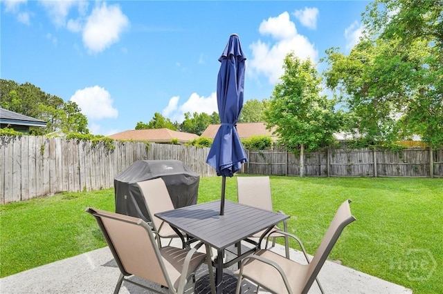 2 Mclaughlin Ct, Savannah, GA 31419 - view of patio / terrace with outdoor dining space and a grill
