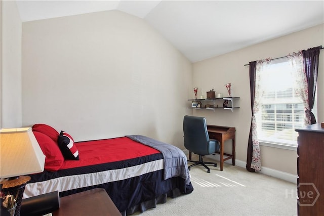 25 Fiore Dr, Savannah, GA 31419 - bedroom with vaulted ceiling, multiple windows, carpet flooring, and baseboards