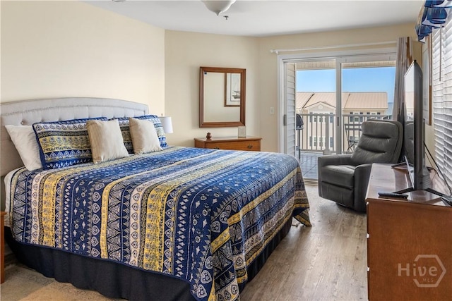 3 3rd St Unit 538, Tybee Island, GA 31328 - bedroom with wood finished floors and access to exterior