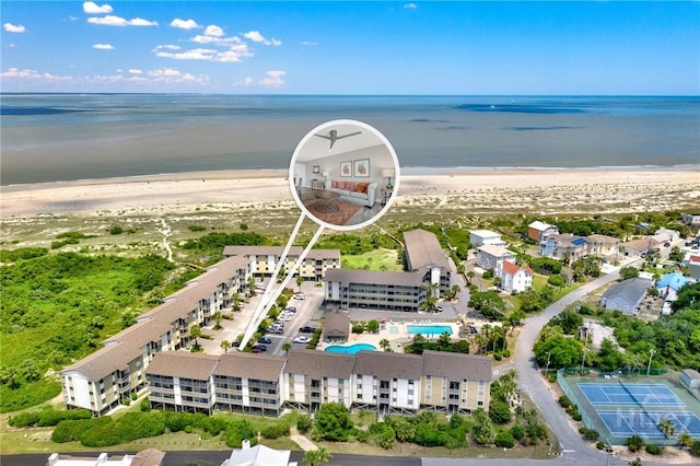 85 Van Horne St Unit 8C, Tybee Island, GA 31328 - drone / aerial view of expansive beach