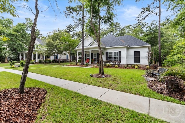 view of front of house with a front yard
