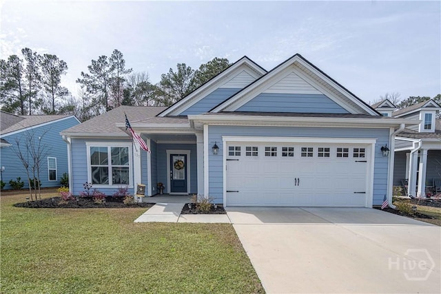 137 Harvest Hl, Pooler, GA 31322 - single story home featuring a front yard, concrete driveway, and an attached garage