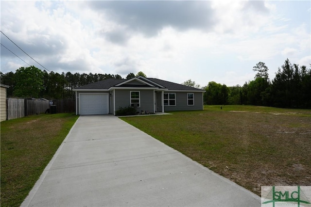 46 Persimmon Dr NE, Ludowici, GA 31316 - single story home with driveway and an attached garage