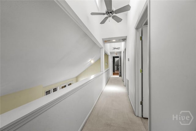 2402 Easy St, Savannah, GA 31406 - hall with light colored carpet and baseboards