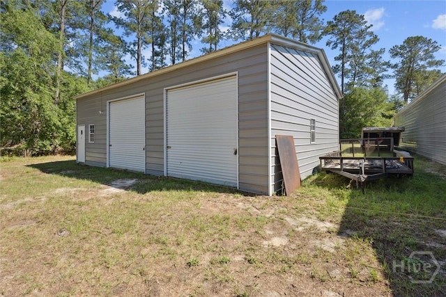 525 Elkins Cemetery Rd, Guyton, GA 31312 - view of detached garage