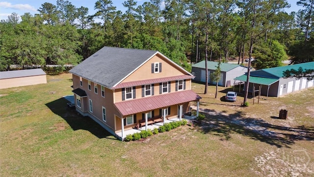 525 Elkins Cemetery Rd, Guyton, GA 31312 - aerial view of property and surrounding area
