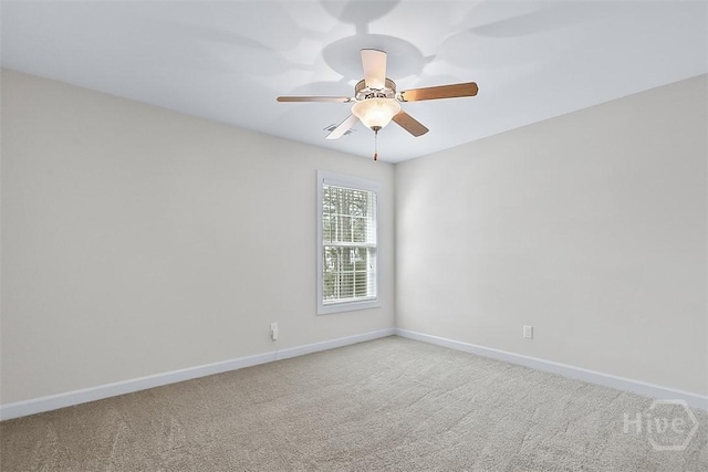 119 Sutton Ln, Pooler, GA 31322 - carpeted spare room with baseboards and ceiling fan