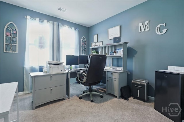 203 Merganser Dr, Pooler, GA 31322 - home office featuring light colored carpet and baseboards