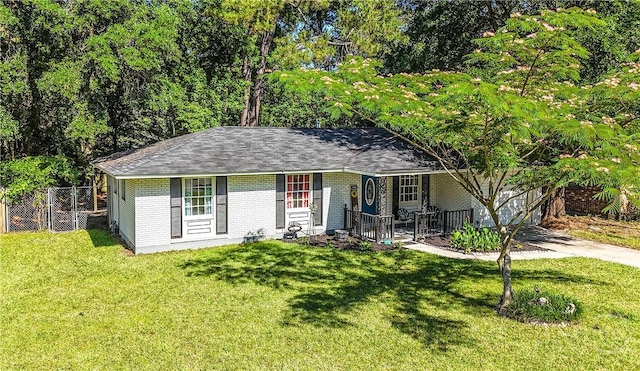 5633 Lafitte Dr, Savannah, GA 31406 - single story home with covered porch, brick siding, and concrete driveway