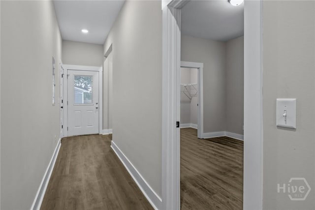 17 Nelson St, Savannah, GA 31415 - hall featuring dark wood-type flooring and baseboards
