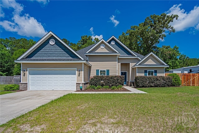 view of front of house with driveway and an attached garage