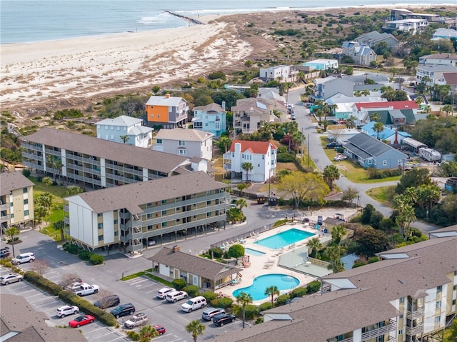 85 Van Horne Ave Unit 25C, Tybee Island, GA 31328 - bird's eye view of a pool area and unending shoreline