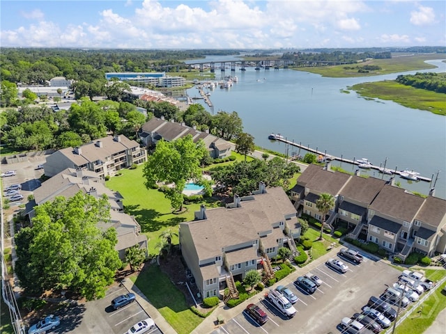 3005 River Dr Unit 209B, Savannah, GA 31404 - aerial view of residential area with a nearby body of water