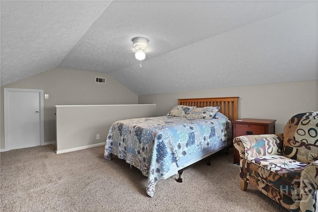 6 Ramsgate Rd, Savannah, GA 31419 - carpeted bedroom featuring a textured ceiling, lofted ceiling, and baseboards