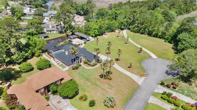 aerial view of property's location