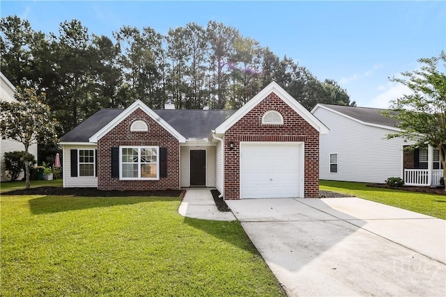 5 Hamilton Grove Dr, Pooler, GA 31322 - single story home featuring an attached garage, brick siding, driveway, and a front lawn