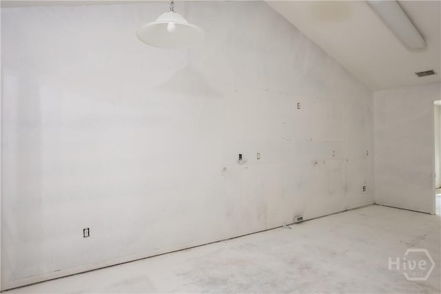 5 Hamilton Grove Dr, Pooler, GA 31322 - empty room featuring vaulted ceiling and concrete floors