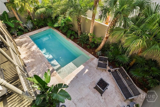 102 E 38th St, Savannah, GA 31401 - view of pool with a fenced backyard and a patio