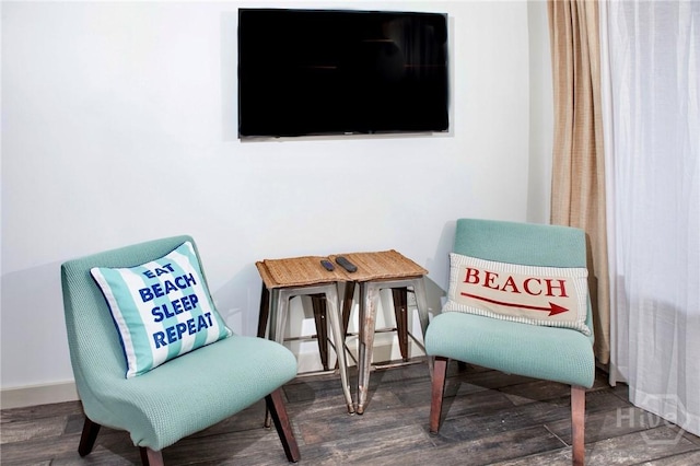 1217 Bay St Unit 131A, Tybee Island, GA 31328 - living area featuring wood finished floors