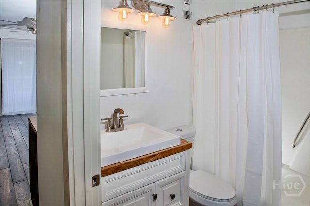 1217 Bay St Unit 131A, Tybee Island, GA 31328 - full bathroom with ceiling fan and vanity