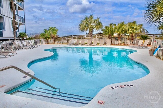 1217 Bay St Unit 131A, Tybee Island, GA 31328 - community pool featuring a patio area