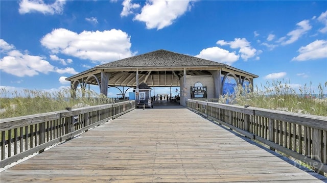 18 Silver Ave Unit 1, Tybee Island, GA 31328 - dock area with a gazebo