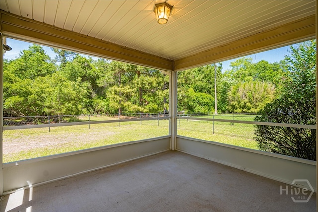 110 Pembroke Pl, Pembroke, GA 31321 - unfurnished sunroom with view of scattered trees