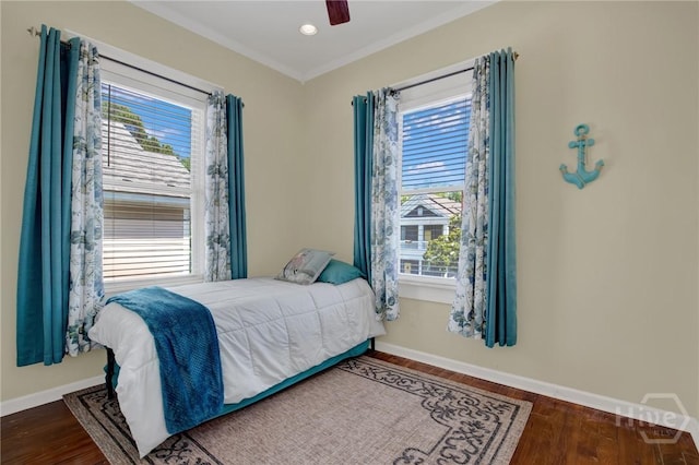 835 E Duffy St, Savannah, GA 31401 - bedroom featuring multiple windows, baseboards, and ornamental molding