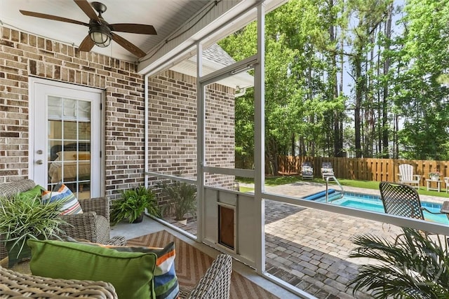 2 Misty Marsh Ct, Savannah, GA 31419 - sunroom / solarium with ceiling fan