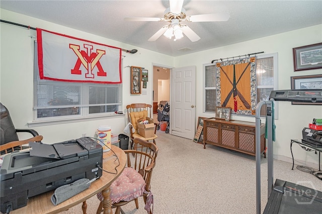 417 Willowpeg Way, Rincon, GA 31326 - office featuring carpet floors and a ceiling fan