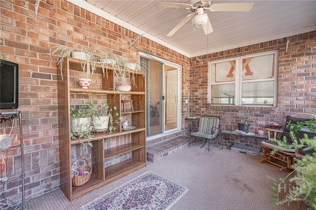 417 Willowpeg Way, Rincon, GA 31326 - view of patio / terrace featuring a ceiling fan