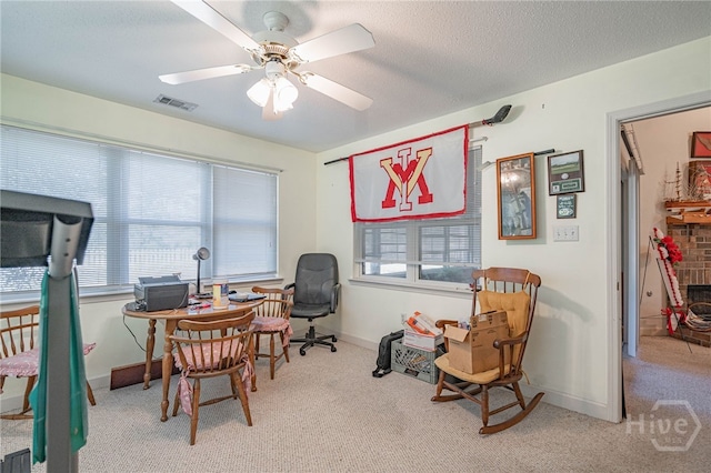417 Willowpeg Way, Rincon, GA 31326 - office with carpet floors, ceiling fan, and baseboards