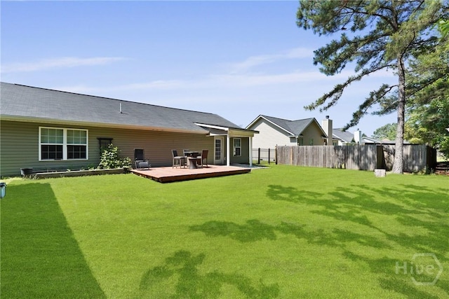 306 Madison Oaks Dr, Rincon, GA 31326 - view of yard with a deck