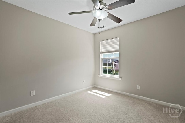 306 Madison Oaks Dr, Rincon, GA 31326 - spare room featuring baseboards, carpet floors, and a ceiling fan
