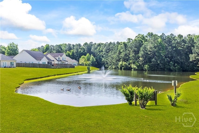 303 Stonebridge Cir, Savannah, GA 31419 - water view featuring fence