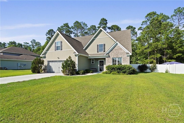 119 Greystone Dr, Guyton, GA 31312 - craftsman inspired home with board and batten siding, a garage, concrete driveway, and roof with shingles