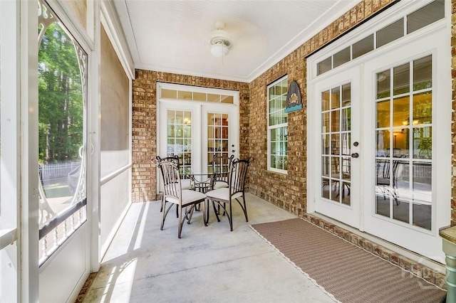 2 N Camellia Ct, Guyton, GA 31312 - sunroom with french doors