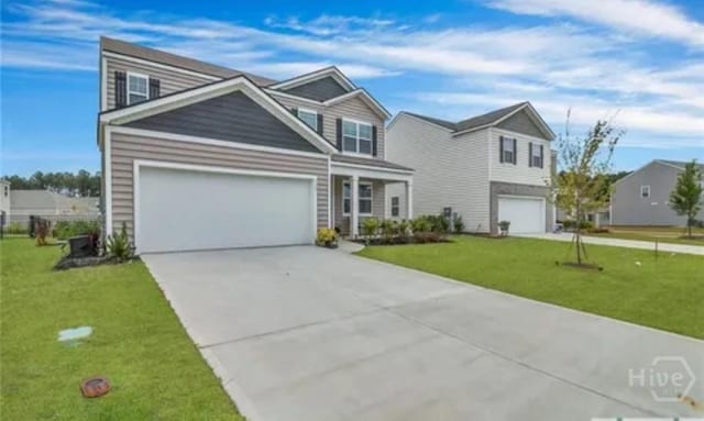 119 Fremont Ln, Pooler, GA 31322 - view of front of home featuring driveway and a front lawn