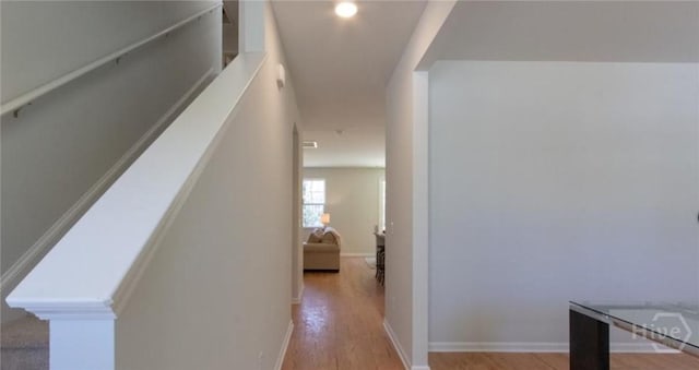 119 Fremont Ln, Pooler, GA 31322 - corridor with light wood finished floors and baseboards