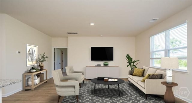 119 Fremont Ln, Pooler, GA 31322 - living room featuring wood finished floors, healthy amount of natural light, and baseboards