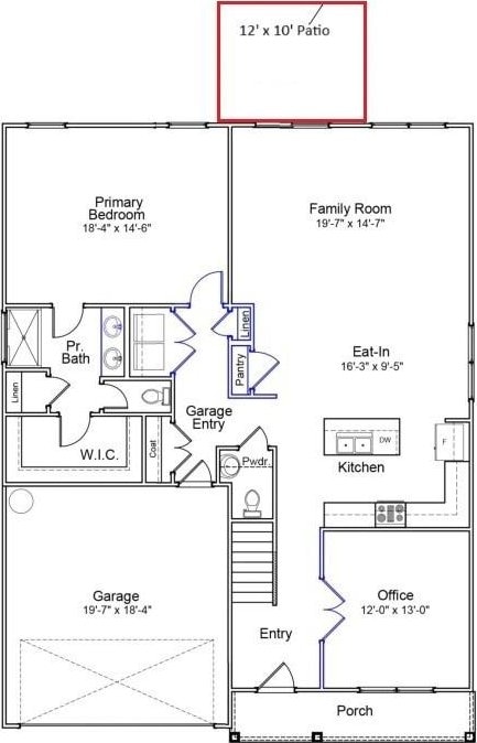 104 Garnet Ct, Springfield, GA 31329 - home floor plan
