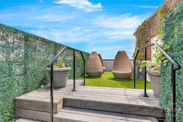 321 Abercorn St Unit 404, Savannah, GA 31401 - view of wooden terrace