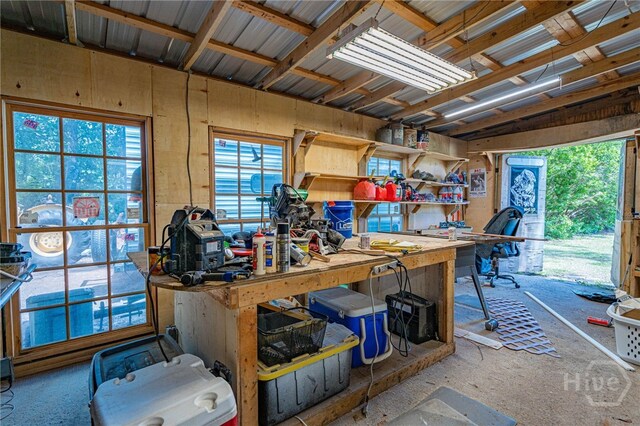 116 Deerfield Dr, Springfield, GA 31329 - misc room featuring a workshop area