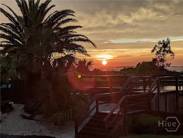 1217 Bay St Unit 107B, Tybee Island, GA 31328 - water view with stairway