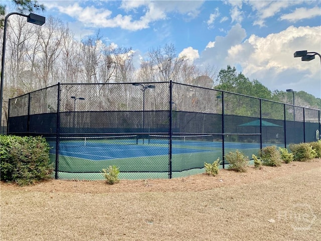 135 Como Dr, Pooler, GA 31322 - view of tennis court featuring fence